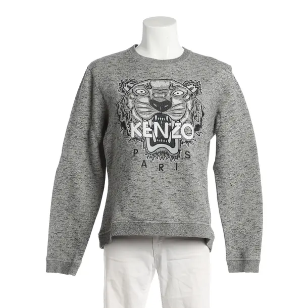 Sweatshirt, in Hellgrau, Baumwolle, Kenzo
