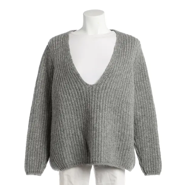 Maglione, in Grigio, Poliammide, Chiuso