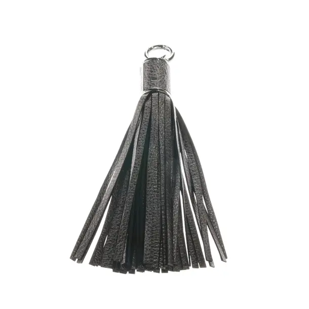 Schlüsselanhänger, in Silber, Leder, Michael Kors