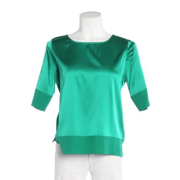 Shirt, in Green, Silk, (The Mercer) NY