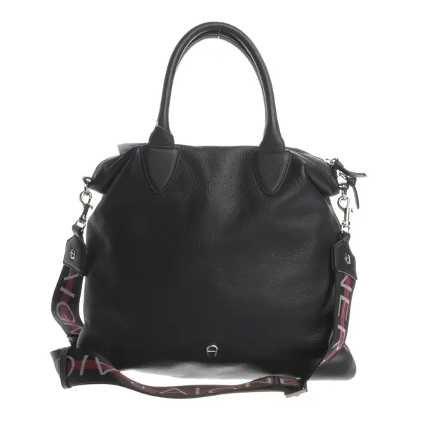 Handtasche, in Schwarz, Leder, Aigner
