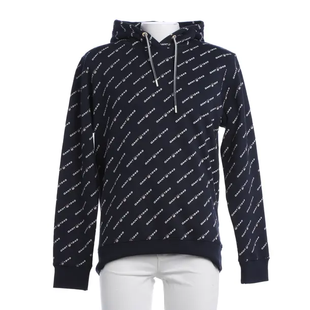 Hoodie, in Navy, Cotton, Gant