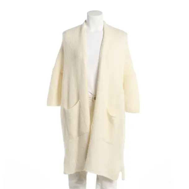 Cardigan, in Cream, Wool, American Vintage