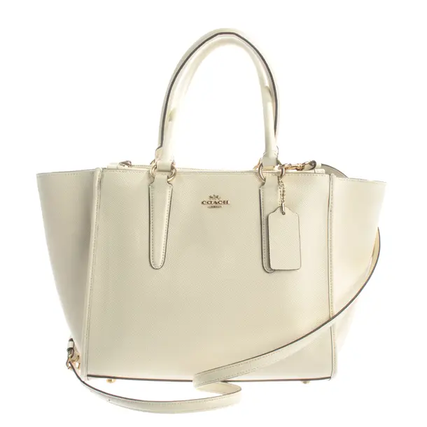 Handtasche, in Cream, Leder, Coach