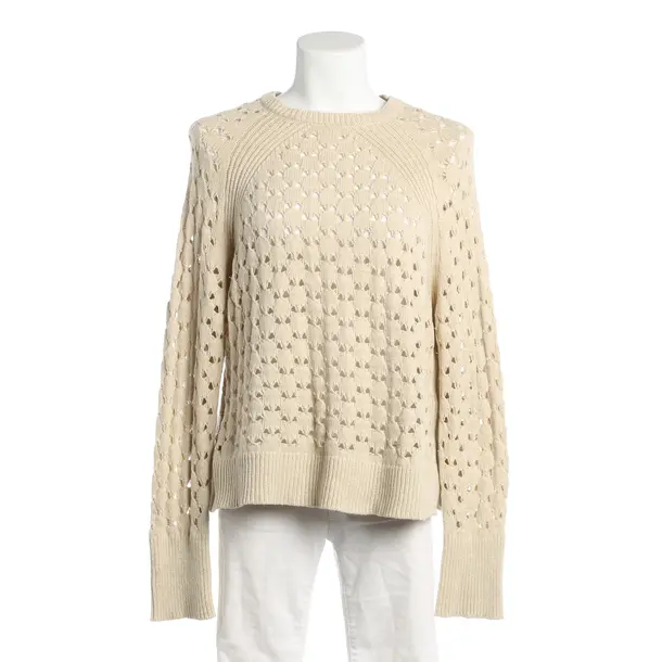 Jumper, in Beige, Wool, By Malene Birger