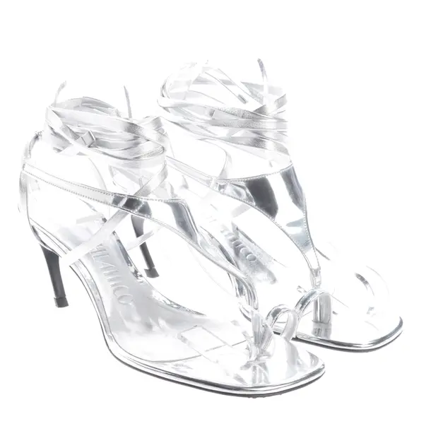 Heeled Sandals, in Silver, The Attico