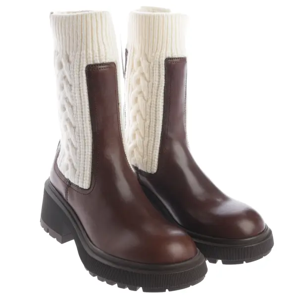 Stiefeletten, in Dunkelbraun, Jimmy Choo