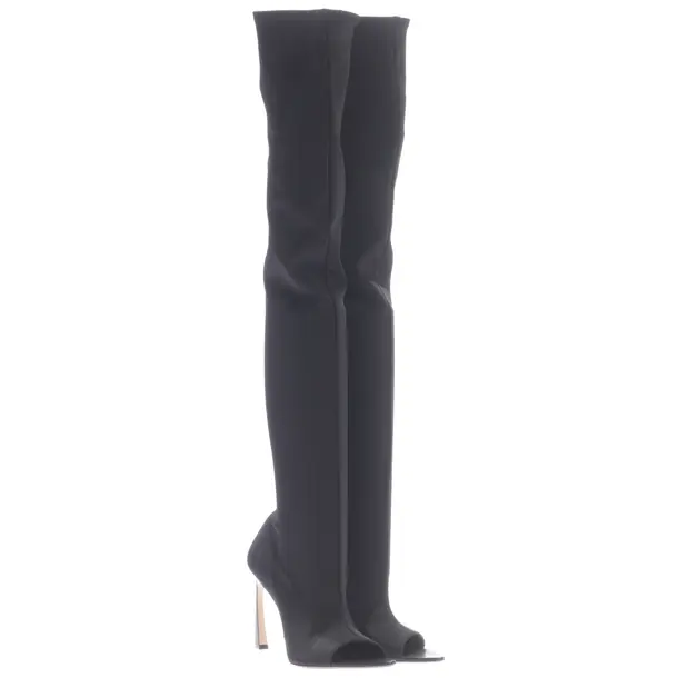 Overkneestiefel, in Schwarz, Victoria Beckham