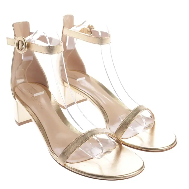 Sandaletten, in Gold, Gianvito Rossi