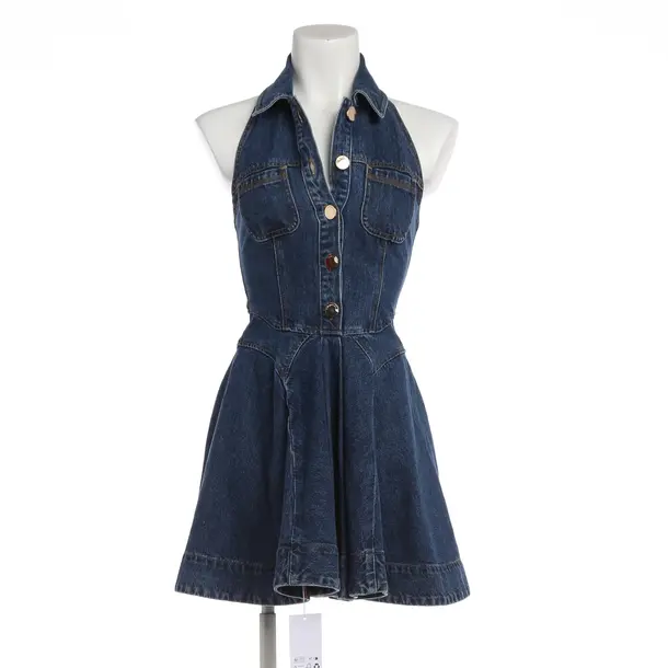 Denim Dress, in Blue, Cotton, self-portrait