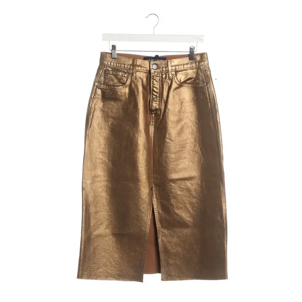 Skirt, in Gold, Cotton, Veronica Beard