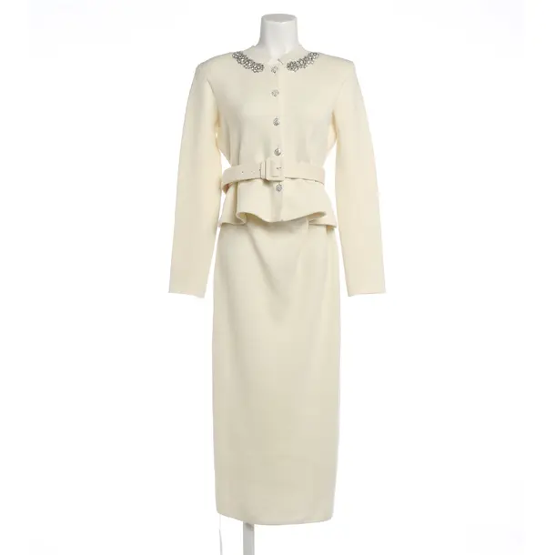 Dress, in Cream, Wool, self-portrait