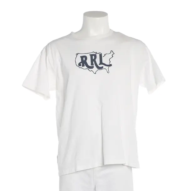 T-Shirt, in Cream, Cotton, RRL