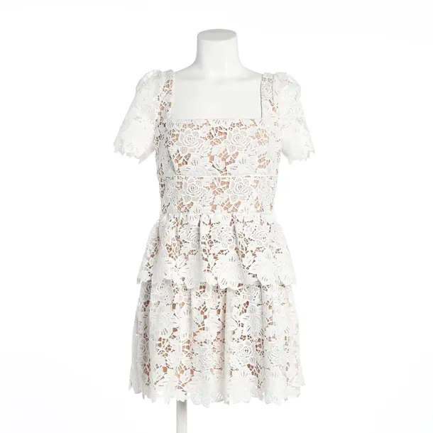 Cocktailkleid, in Weiß, Polyester, self-portrait