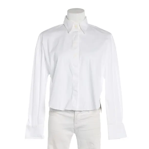 Blouse, in White, Cotton, Brunello Cucinelli