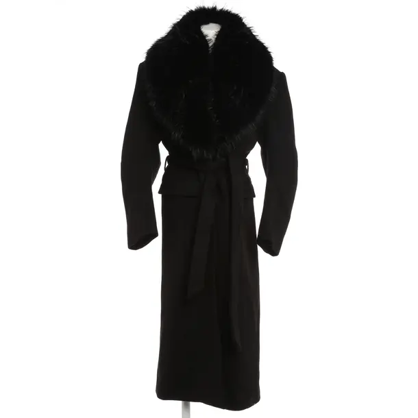 Mid-Season Coat, in Black, Wool, Rotate Birger Christensen
