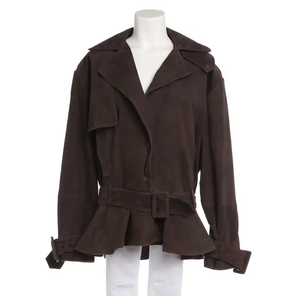 LeatherJacket, in Dark Brown, Leather, Rotate Birger Christensen
