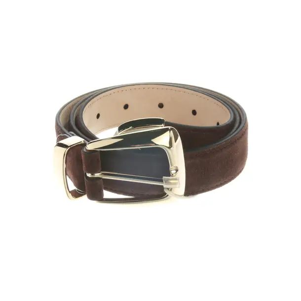 Gürtel, in Dunkelbraun, Leder, Khaite