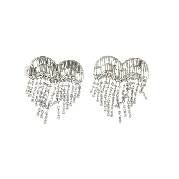 Earrings, in Silver, Metal (metallic, metallized), self-portrait