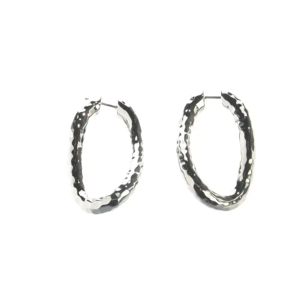 Ohrringe, in Silber, Metall (metallisch, metallisiert), Jil Sander