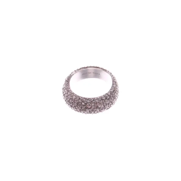 Ring, in Silber, Metall (metallisch, metallisiert), Amina Muaddi