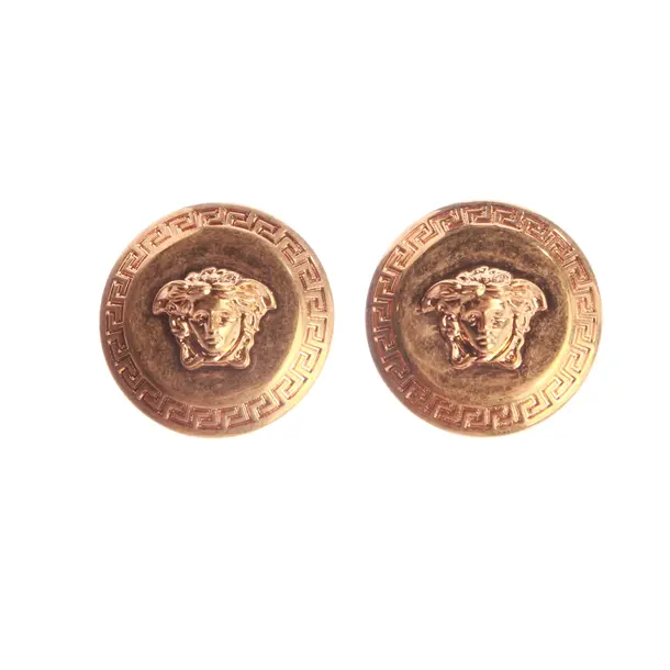 Ohrringe, in Gold, Metall (metallisch, metallisiert), Versace