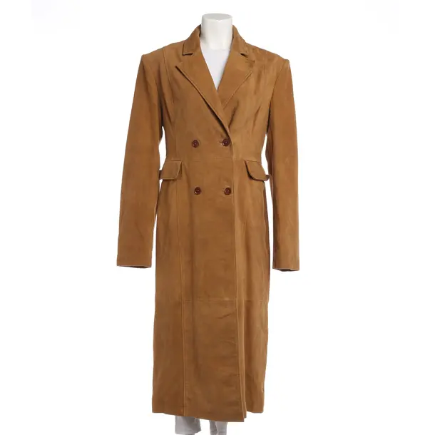 Leather Coat, in Camel, Leather, Rotate Birger Christensen