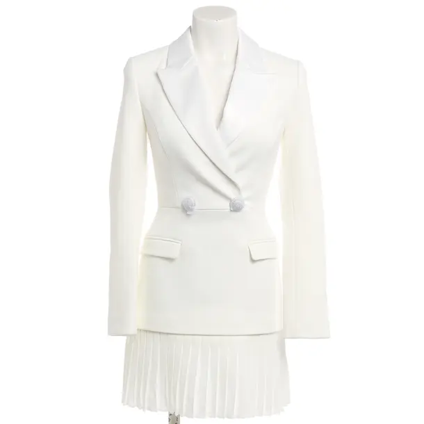 Cocktail Dress, in Cream, Polyester, Rebecca Vallance