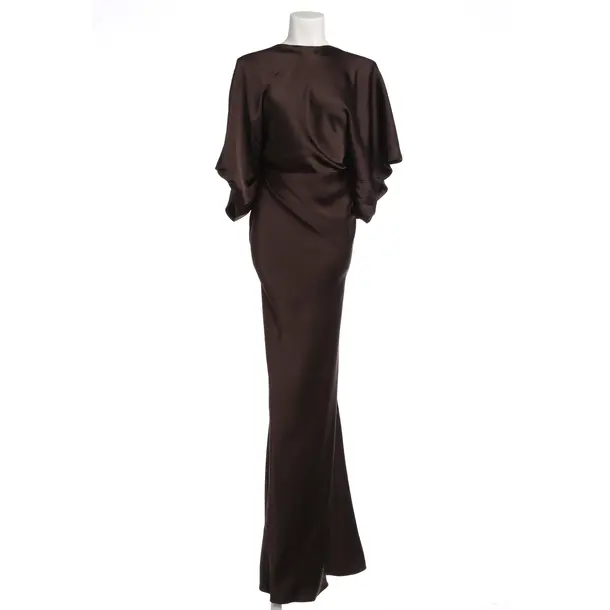 Cocktailkleid, in Dunkelbraun, Polyester, Norma Kamali
