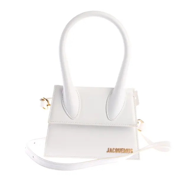 Handtasche, in Weiß, Leder, Jacquemus