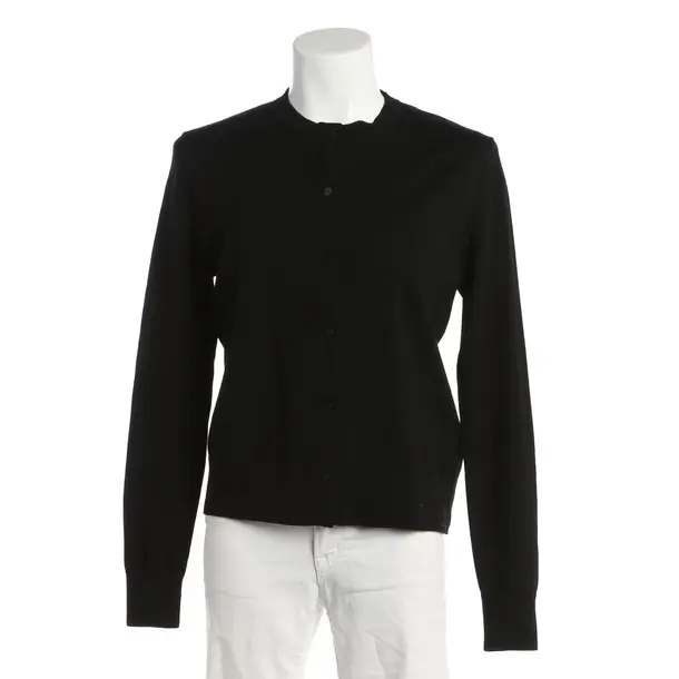 Cardigan, in Black, Wool, Hugo Boss