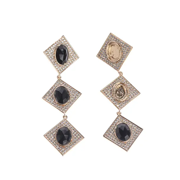 Earrings, in Gold, Metal (metallic, metallized), self-portrait