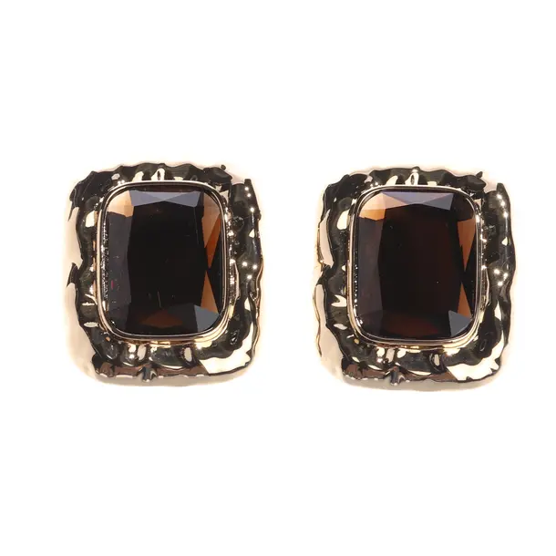 Earrings, in Gold, Metal (metallic, metallized), self-portrait