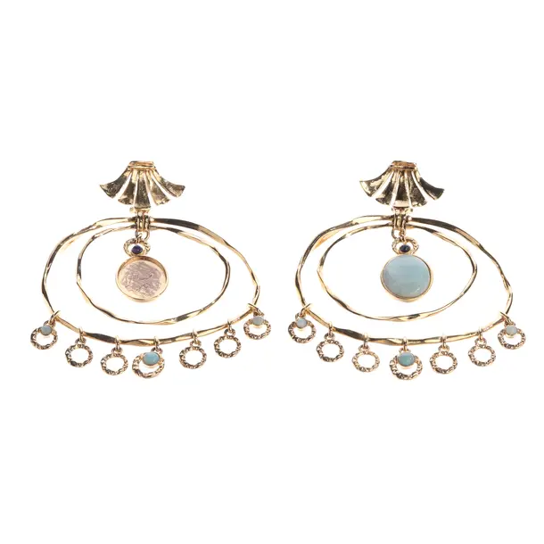 Ohrringe, in Gold, Metall (metallisch, metallisiert), Chloé