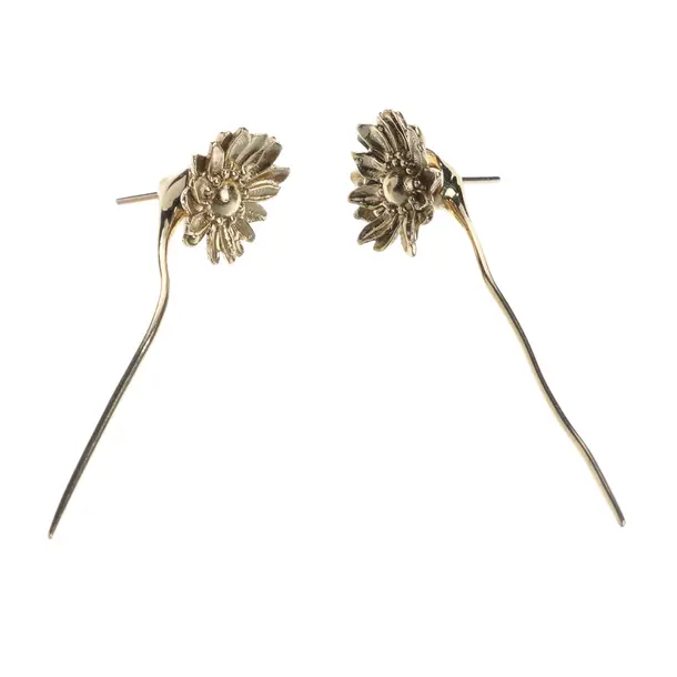 Earrings, in Gold, Metal (metallic, metallized), Alémais