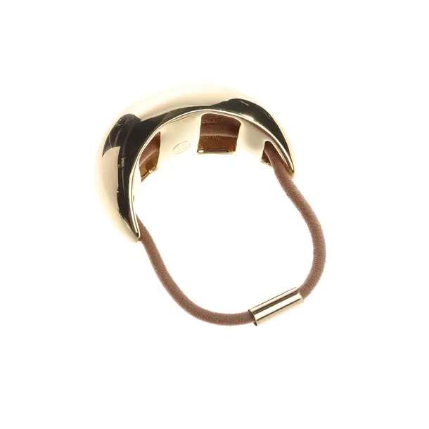 Haargummi, in Gold, Metall (metallisch, metallisiert), Jennifer Behr