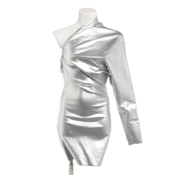 Kleid, in Silber, Baumwolle, Rick Owens