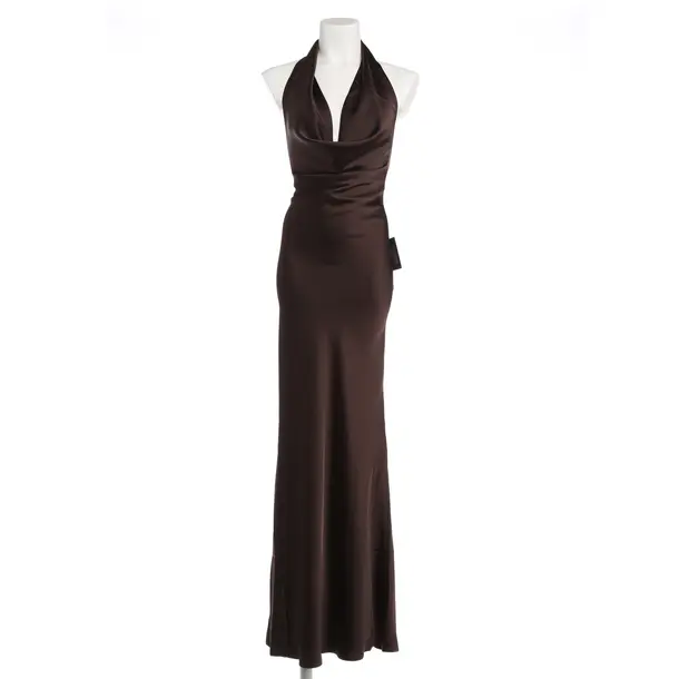 Cocktailkleid, in Dunkelbraun, Polyester, Norma Kamali