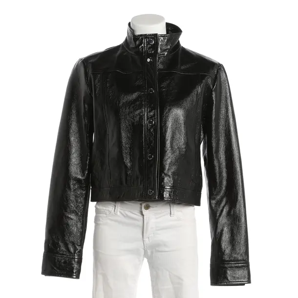 Lederjacke, in Schwarz, Leder, Maje