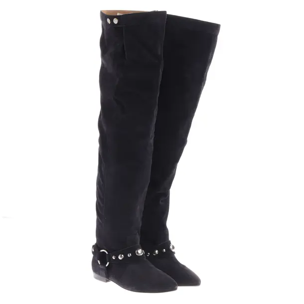 Overkneestiefel, in Dunkelgrau, Isabel Marant