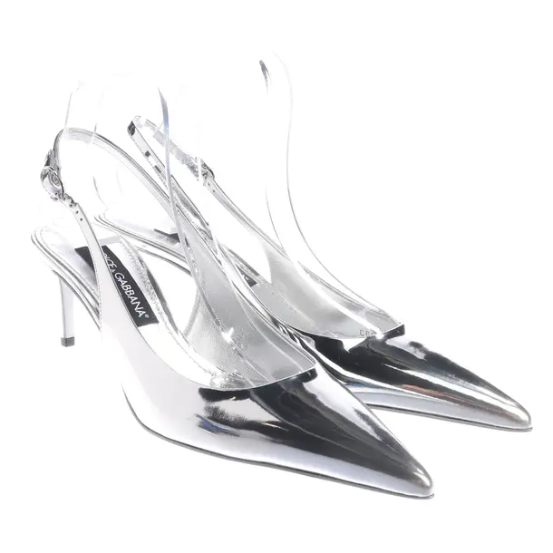 Slingbacks, in Silver, Dolce & Gabbana