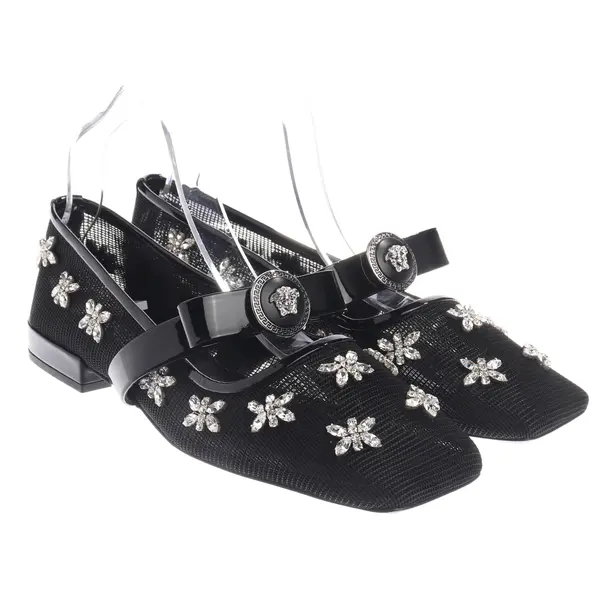 Flats, in Black, Versace