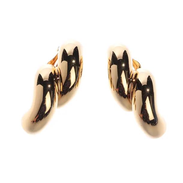 Earrings, in Gold, Metal (metallic, metallized), Alaia