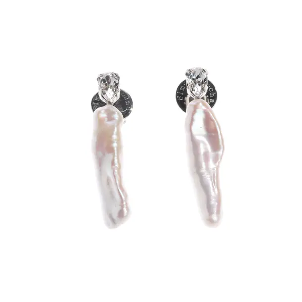 Earrings, in Silver, Metal (metallic, metallized), Simone Rocha
