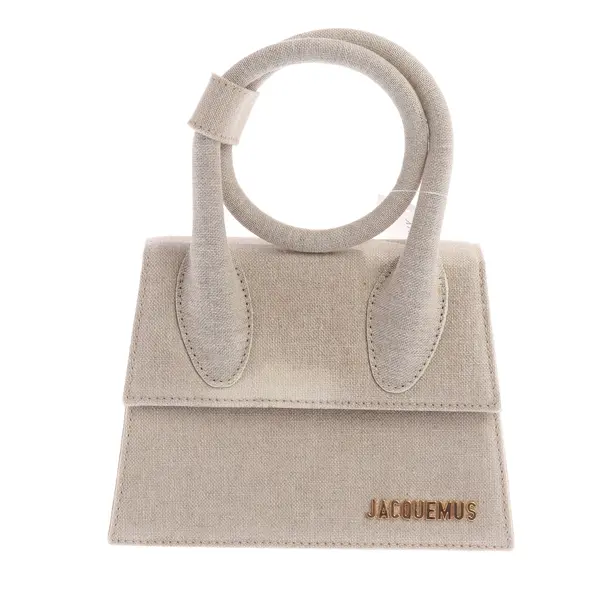 Handtasche, in Beige, Baumwolle, Jacquemus