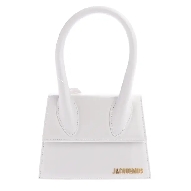 Handbag, in White, Leather, Jacquemus