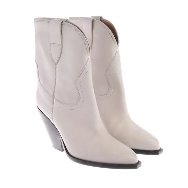 Ankle Boots, in White, Isabel Marant
