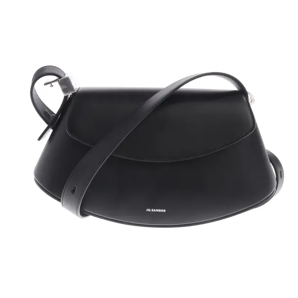 Cross Body Bag, in Black, Leather, Jil Sander