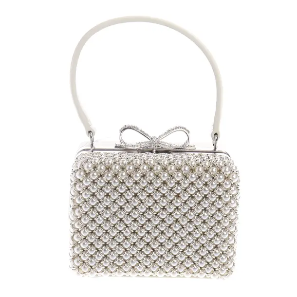 Abendtasche, in Beige, Polyamid, self-portrait