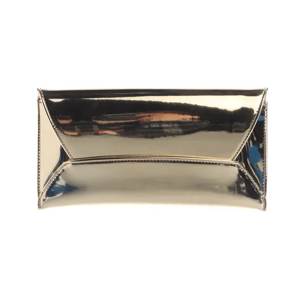 Clutch Bag, in Gold, Leather, Aquazzura